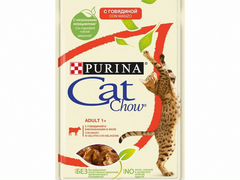 Cat Chow Говядина/Баклажан 85г корм для кошек