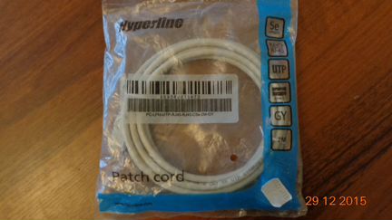 Patch cord (фирма Hyperline-2 метра новый) кабель