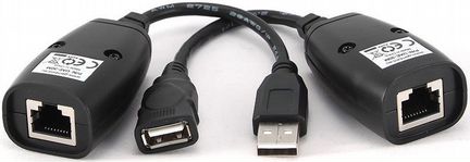 Кабель USB 2.0 удлинитель GembirdAM-AF/RJ45Fx2