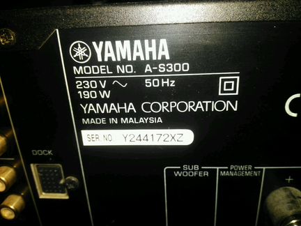Усилитель yamaha A-S300