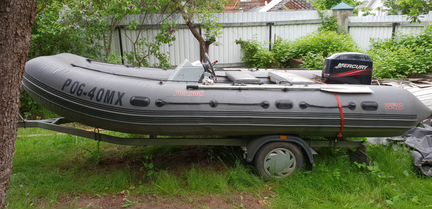 Моторная лодка посейдон-4,90 с мотором Меркури 50