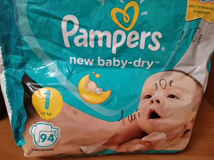 Памперс (Pampers new baby-dry) 1