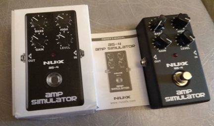 Гитарная педаль эффектов Nux as-4 amp simulator