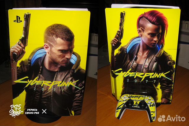 Виниловые наклейки на PS5