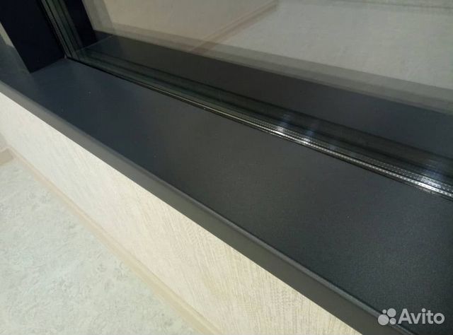 Подоконник Crystallit Антрацит матовый