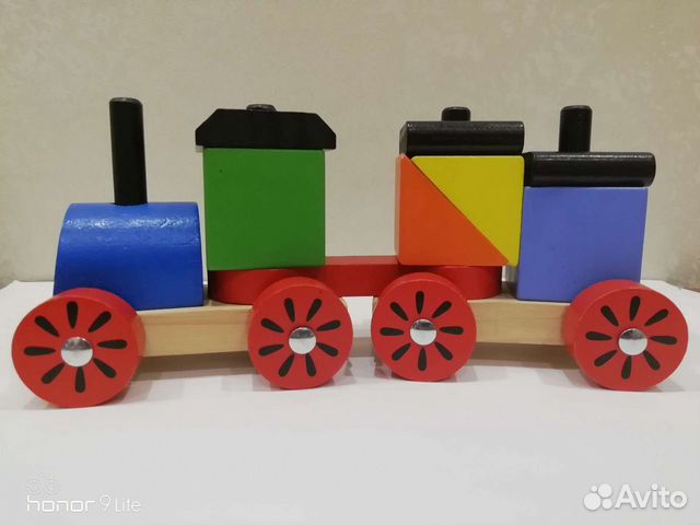 Деревянный Паровоз-сортер Германия lidl