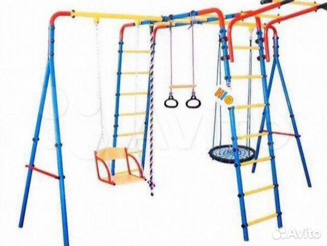 Уличный спортивный комплекс, качели гнездо 1 метр