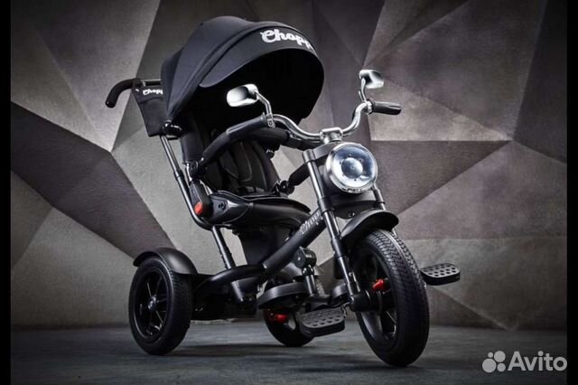 Детский велосипед 3кол chopper trike 12/10 Черный