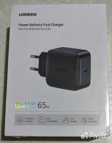 Зарядное GaN X 65w ugreen