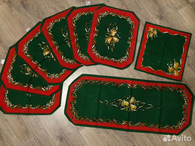 Новогодний декор для дома, салфетки для стола