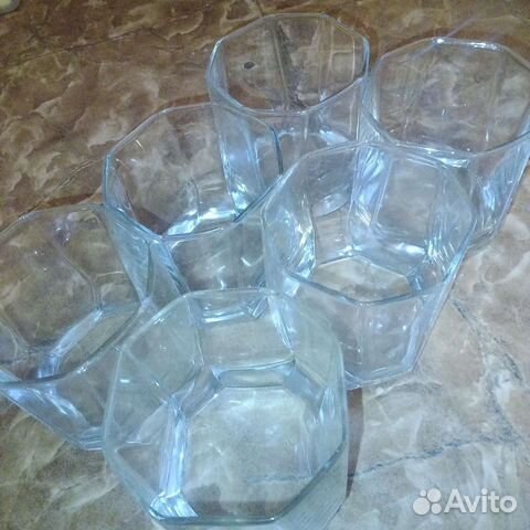 Стаканы восьмигранные 6 шт
