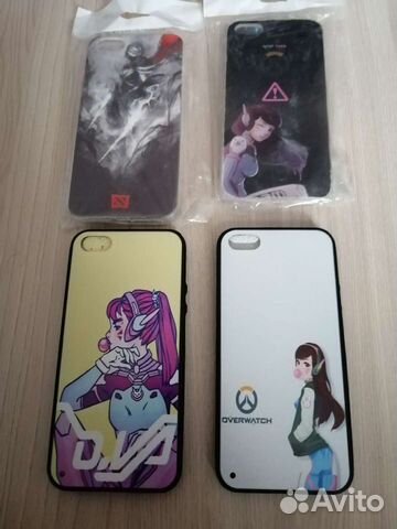 Чехлы для iPhone 5, 5SE, 5S (4шт в комплекте)