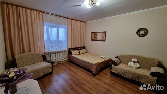 

1-к. квартира, 40 м², 3 кровати