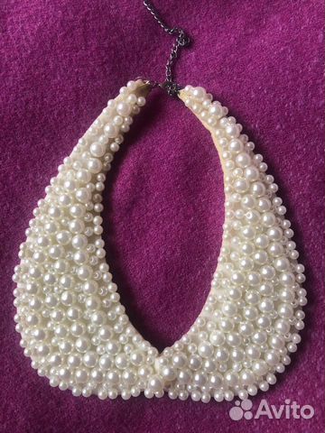 Ожерелье-воротник из искусственного жемчуга