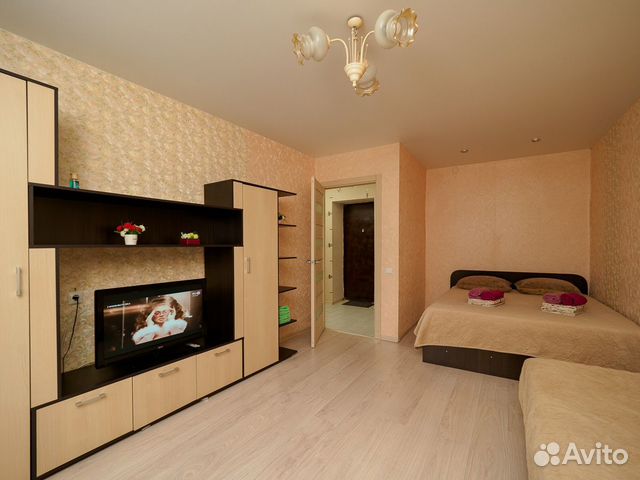 

1-к. квартира, 42 м², 2 кровати