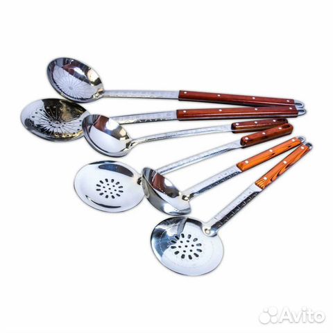 Шумовка и половник для казана
