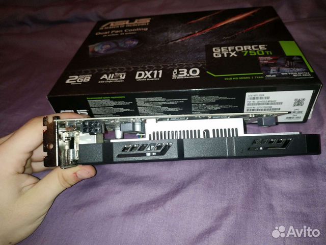 Видеокарта asus geforce GTX 750 ti