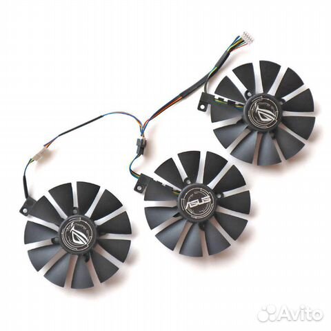 Вентиляторы для Аsus Strix 87 88 мм новые