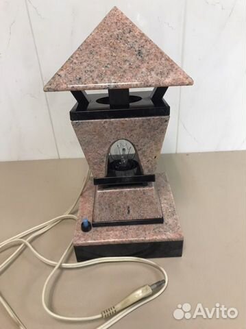 Лампа настольная из натурального камня