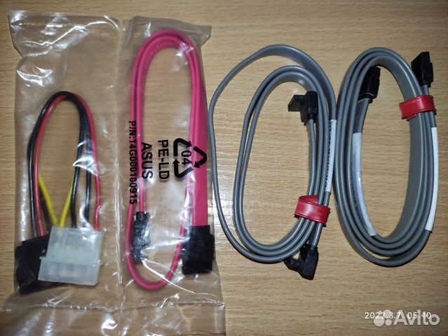 SATA Кабель Угловой Прямой Molex to SATA