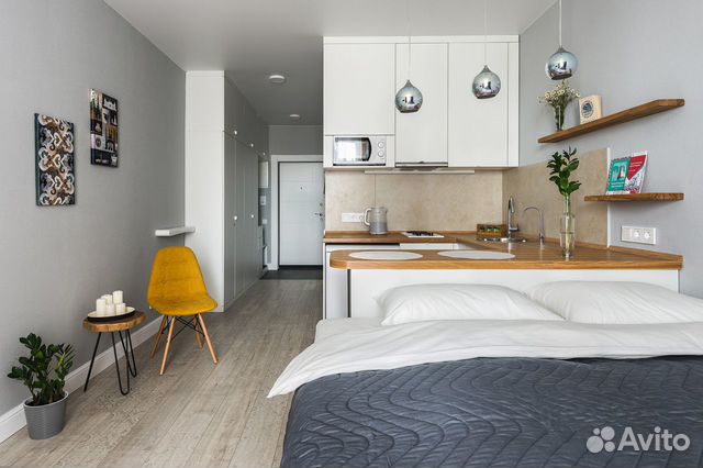 

Квартира-студия, 24 м², 1 кровать