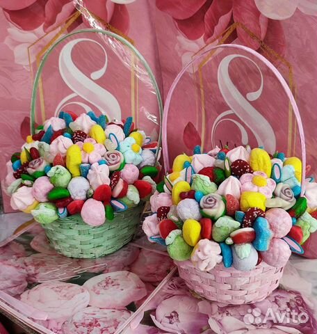 Сьедобные сладкие букеты