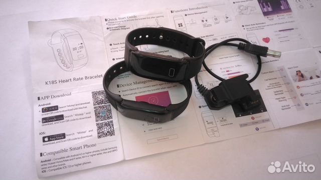 K18s фитнес браслет х 2 шт