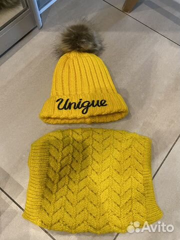 Комплект детский шапка и снуд (зима)