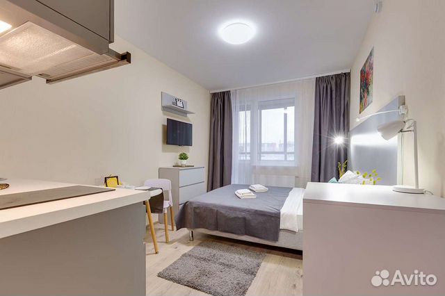 

Квартира-студия в апарт-отеле, 24 м², 1 кровать