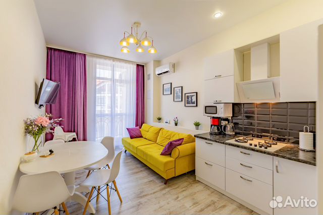 

1-к. квартира, 45 м², 3 кровати