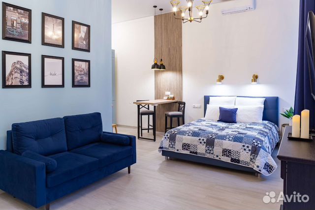 

Квартира-студия, 40 м², 2 кровати
