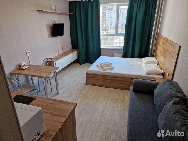 

Квартира-студия в апарт-отеле, 25 м², 2 кровати