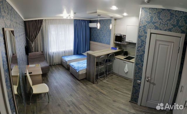 

Квартира-студия, 18 м², 2 кровати