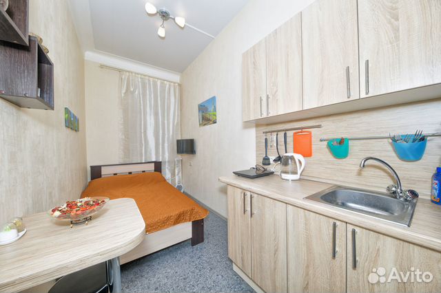 

Квартира-студия, 12 м², 1 кровать