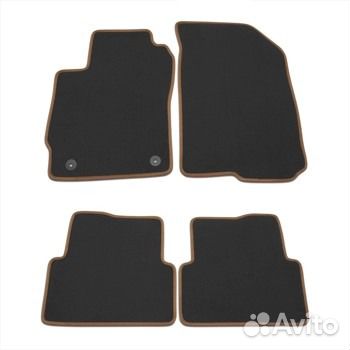Велюровые коврики салона Chevrolet Aveo T300 11-18 Велюровые коврики салона Chevrolet Aveo T300 11-18
