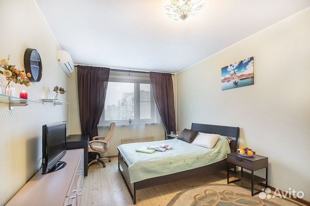 

1-к. квартира, 42 м², 2 кровати