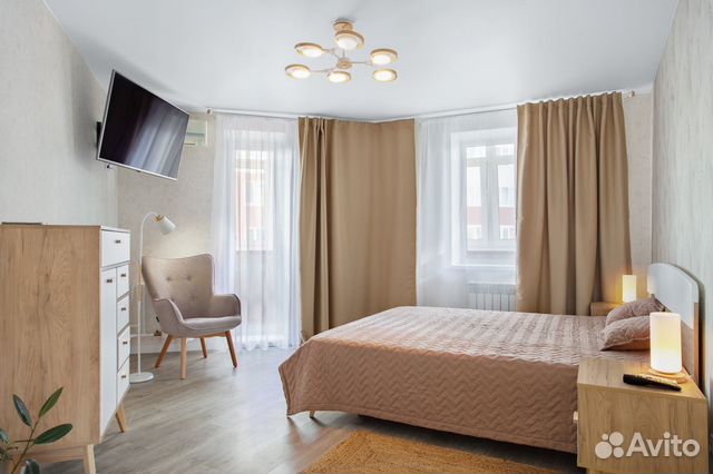 

1-к. квартира, 43 м², 2 кровати