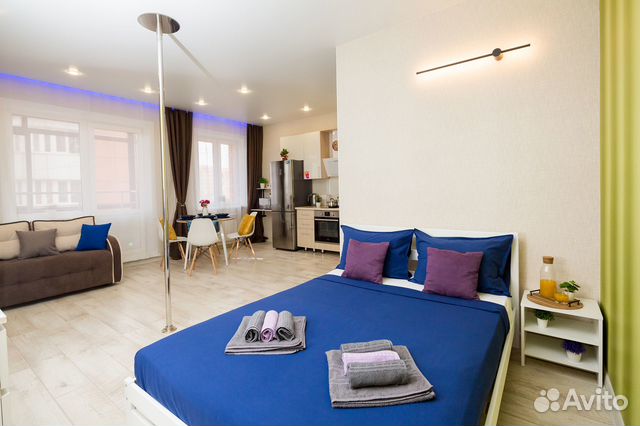 

Квартира-студия, 39 м², 2 кровати