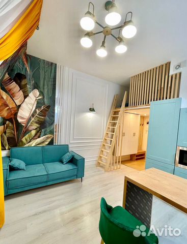 

Квартира-студия, 29 м², 2 кровати