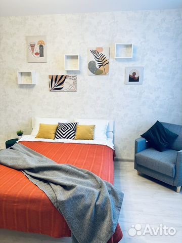 

1-к. квартира, 43 м², 2 кровати