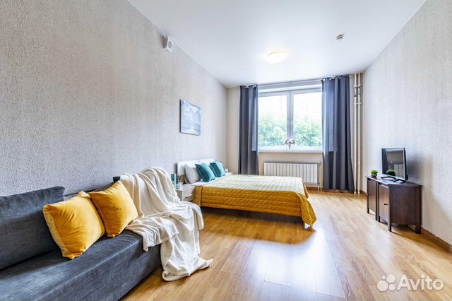 

1-к. квартира, 42 м², 3 кровати