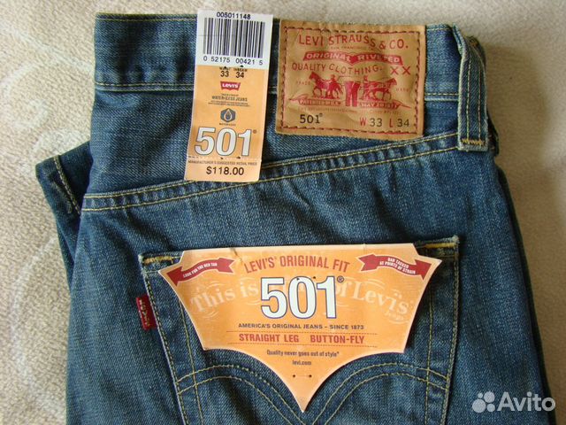Новые джинсы Levis 501. Размер 34х35 Новые джинсы Levis 501. Размер 34х35