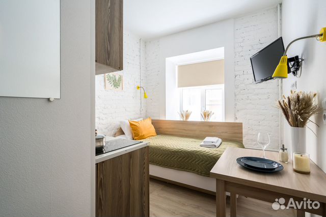

Квартира-студия в апарт-отеле, 10 м², 1 кровать