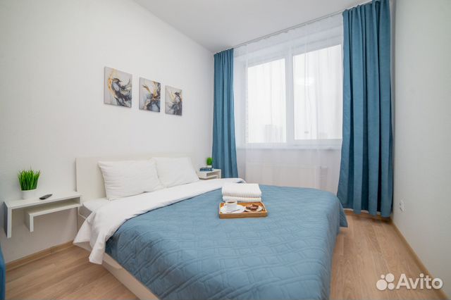 

1-к. квартира, 44 м², 3 кровати