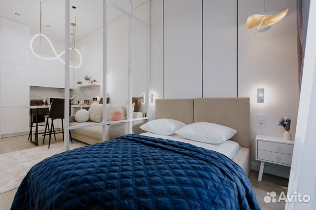 

Квартира-студия, 37 м², 2 кровати