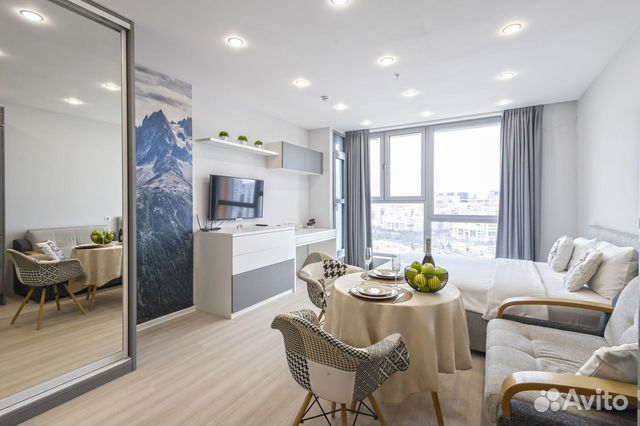 

Квартира-студия, 40 м², 2 кровати