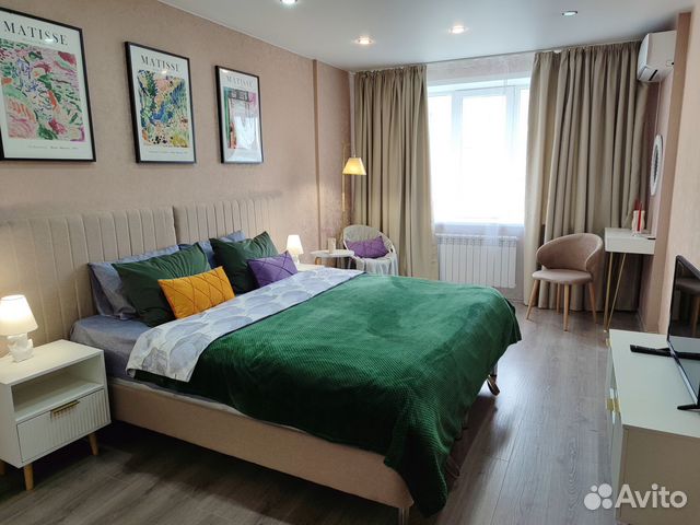 

1-к. квартира, 42 м², 2 кровати