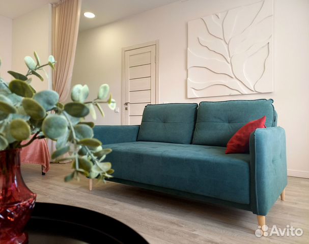 

1-к. квартира, 45 м², 2 кровати