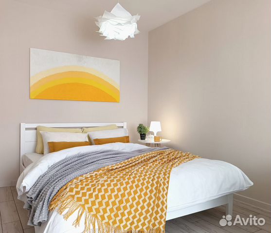 

1-к. квартира, 39 м², 2 кровати