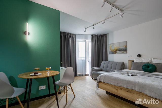

Квартира-студия, 24 м², 2 кровати